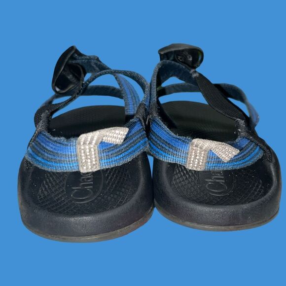 Chaco Blue Fabric Strap ZX1 Big Kids Sandals Size 4 - Picture 4 of 4